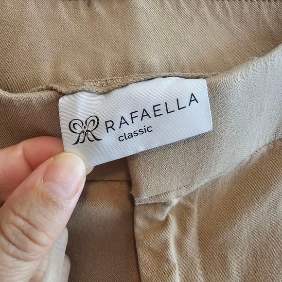 Women's Raffaella Khaki Capri Pants Size 6P - Picture 6 of 9